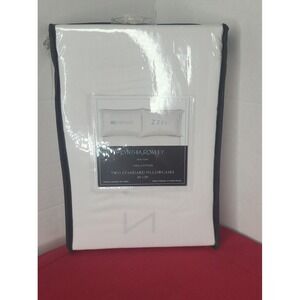 Cynthia Rowley #Backtosleep ZZZ 100% Cotton 2 pack New Pillow Cases